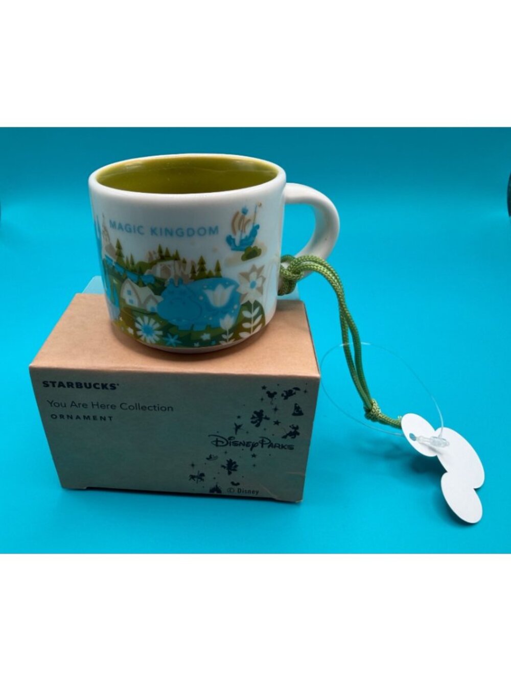 Disney Parks Starbucks‎ Magic Kingdom Ornament Mug 2nd Small Wolrd NIB - Picture 5 of 10